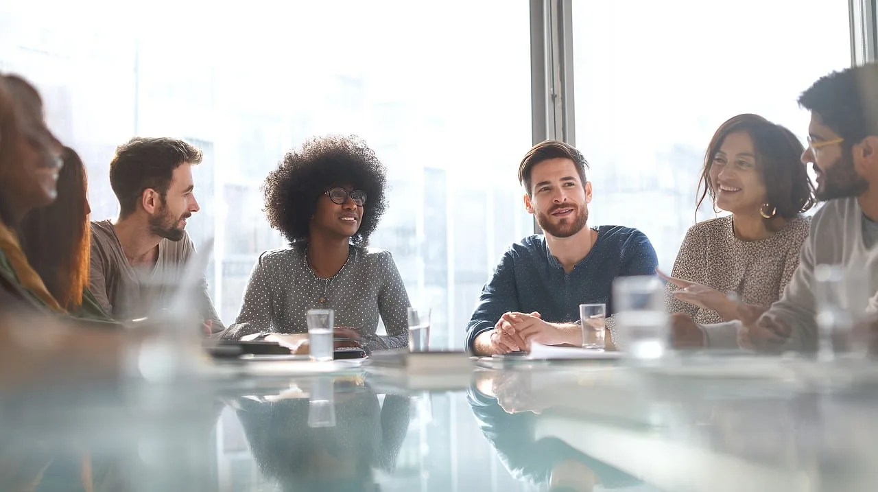 team, collaboration, meeting, business, professional, office, discussion, strategy, planning, communication, innovation, leadership, success, modern, workplace, growth opportunities, ideas, teamwork, initiative, development. How to manage campaign operations for business teams: the parts worth your time