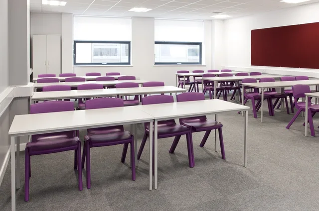classroom, purple, chairs, chair, school, education, college, classroom, classroom, classroom, classroom, classroom. MarTech strategy development: from outcomes to evidence-led pilots